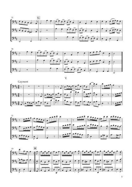 Six Sonatas No.1 for Three Violoncellos Op.7-1 image number null
