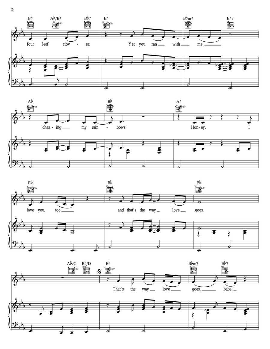 That's The Way Love Goes Guitar scores gallery preview page 2