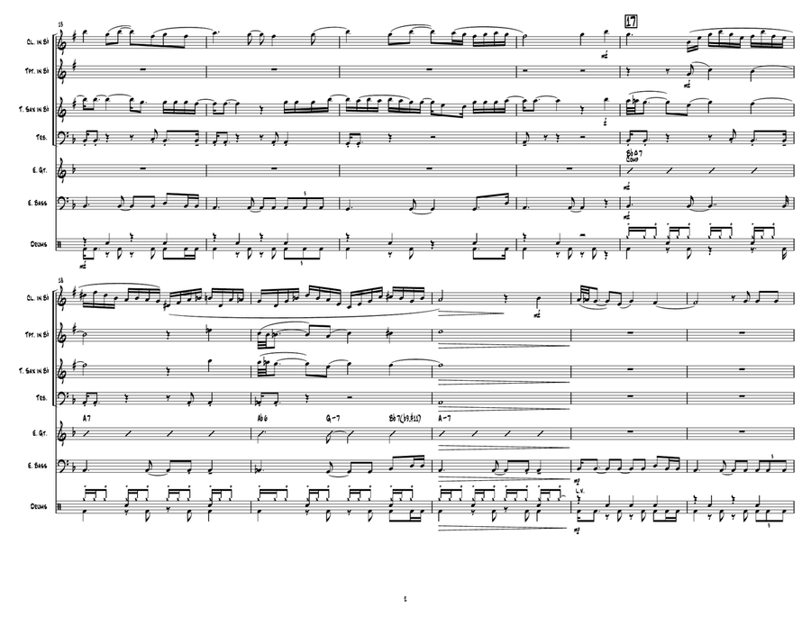 Earfquake Jazz Ensemble scores gallery preview page 2