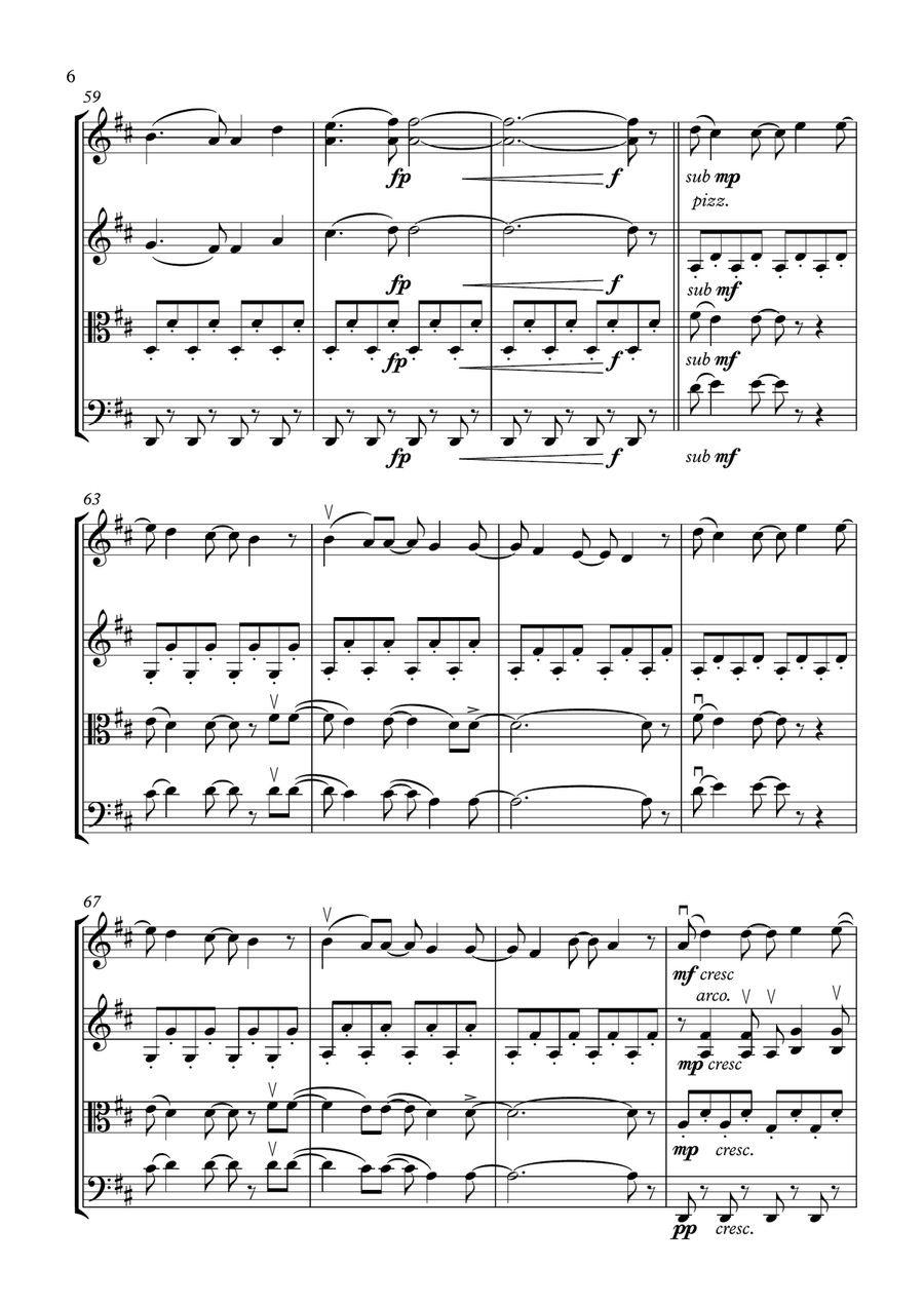 When All Is Said And Done String Quartet scores gallery preview page 6