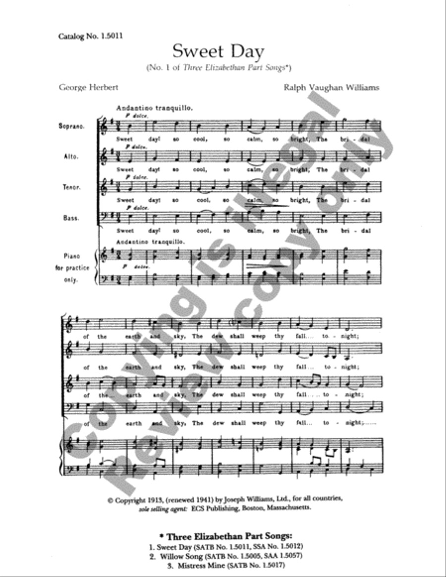 Sweet Day (Choral Score) Sweet Day (Choral Score) 4-Part scores gallery preview page 6