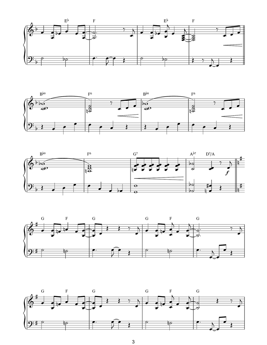 Tequila Tequila Piano Solo scores gallery preview page 3