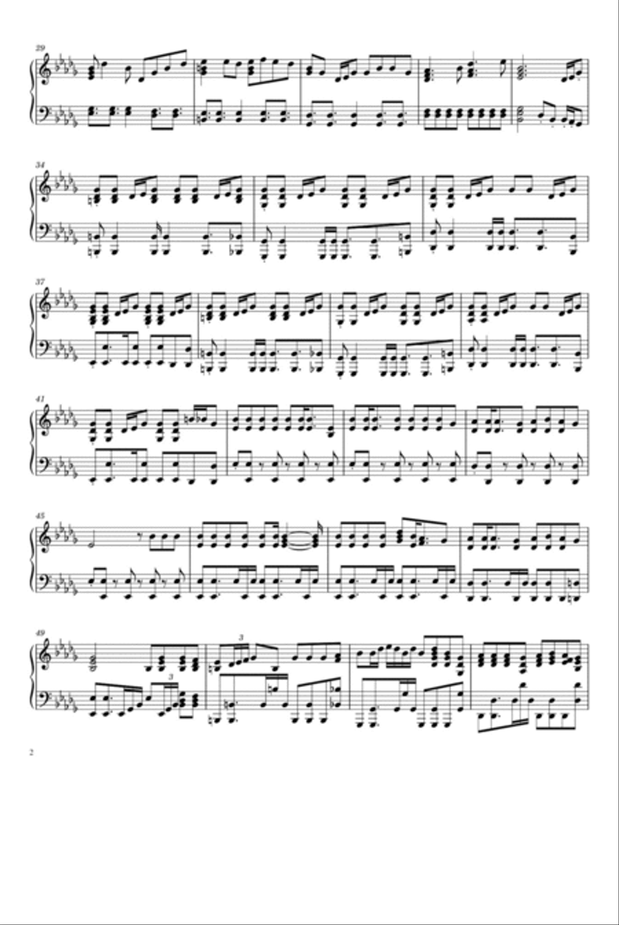 The Nights Piano Solo scores gallery preview page 2