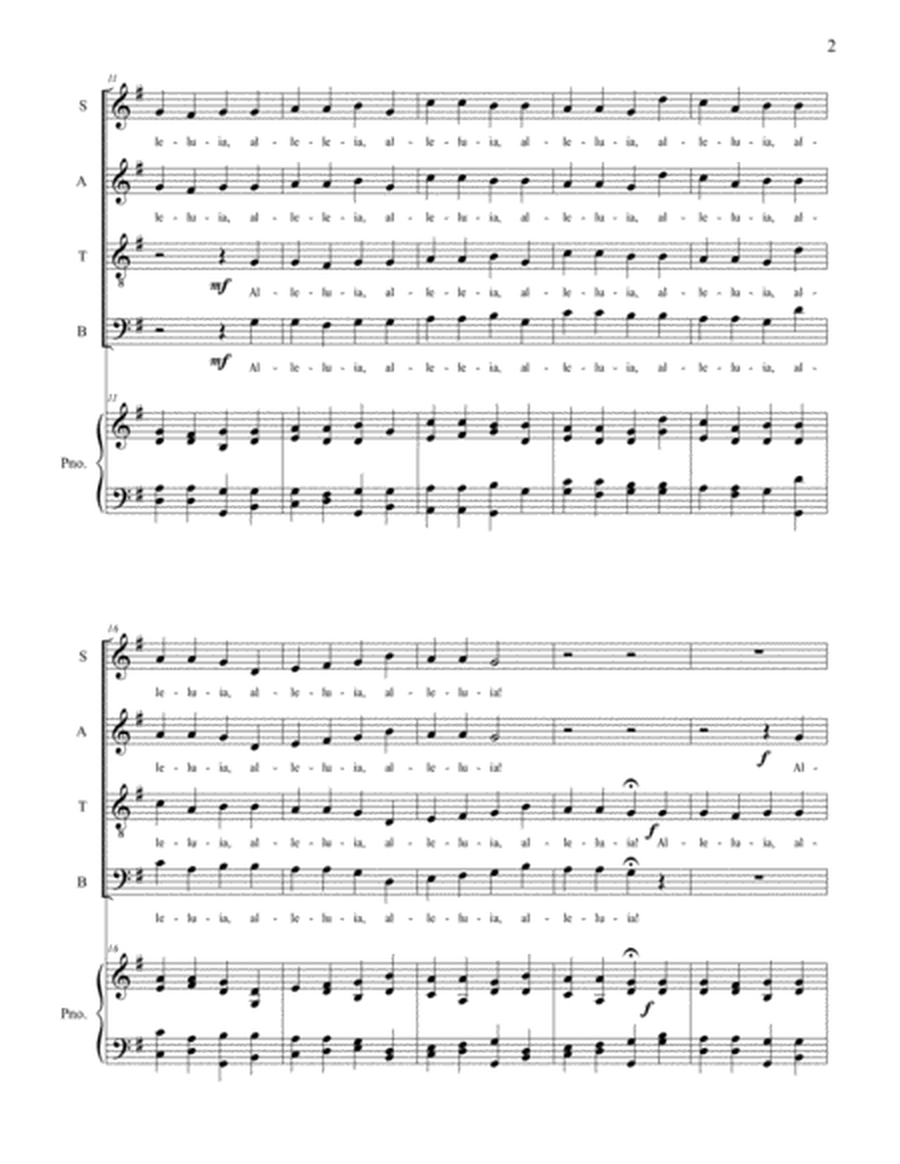 Alleluia and Doxology - Tallis Canon (SATB) image number null