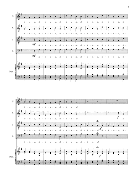 Alleluia and Doxology - Tallis Canon (SATB) image number null