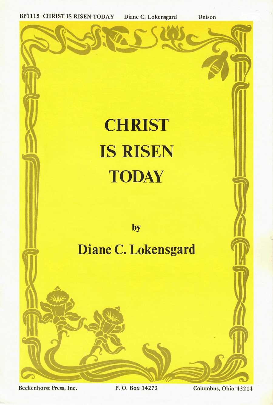 Christ Is Risen Today Unison Choir scores gallery preview page 1