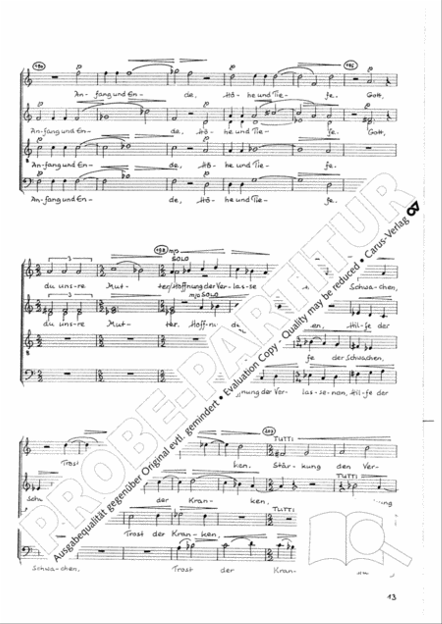 Namen-Gottes-Litanei Namen-Gottes-Litanei Mixed Choir scores gallery preview page 14