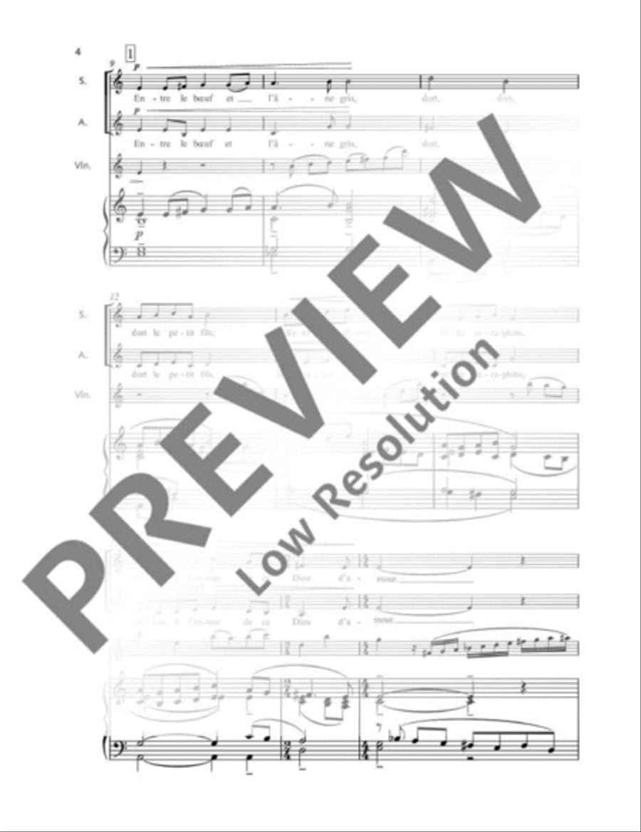 Trois Noels de France Piano Accompaniment scores gallery preview page 5