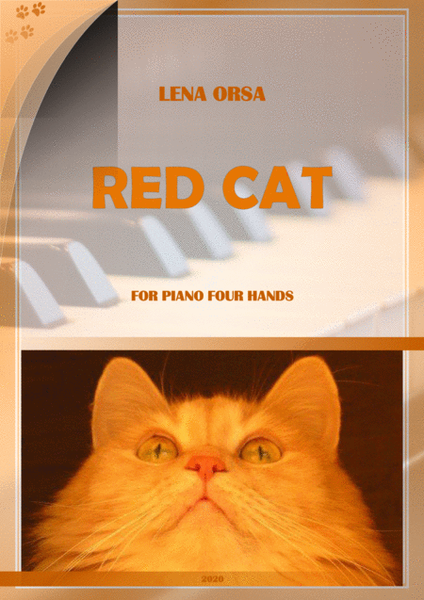 Red Cat for piano 4 hands image number null