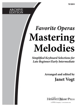 Book cover for Mastering Melodies: Favorite Operas