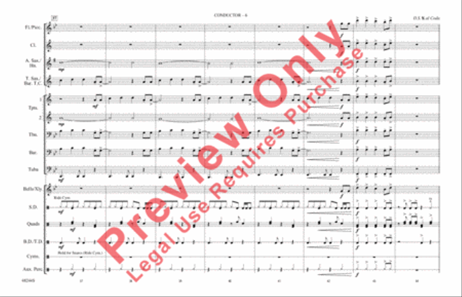 Danger Zone Danger Zone Marching Band scores gallery preview page 7