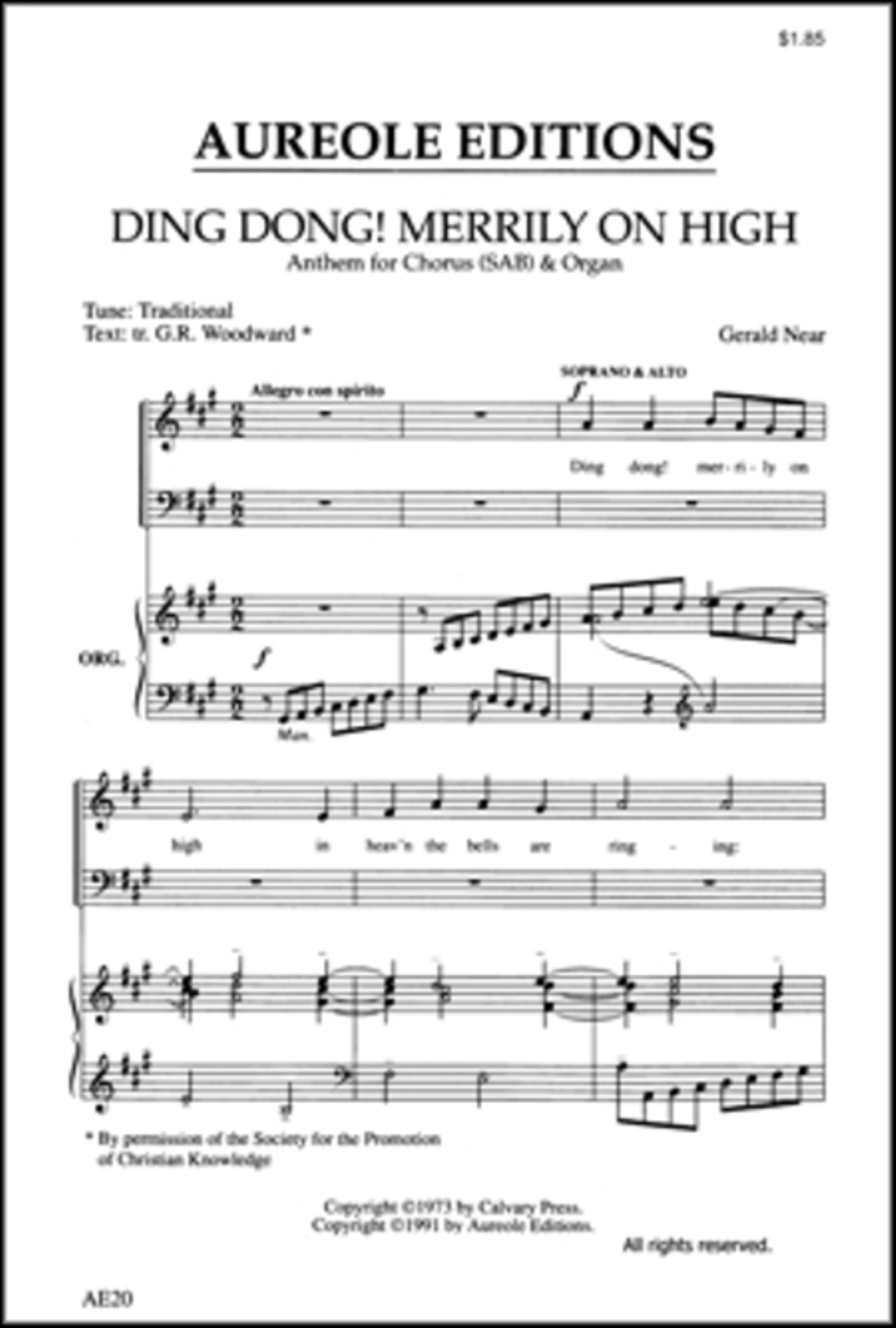 Ding Dong! Merrily on High 3-Part scores gallery preview page 1