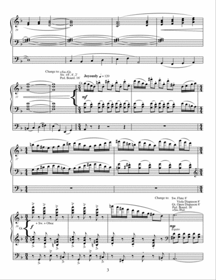 Starry Night Organ Solo scores gallery preview page 4