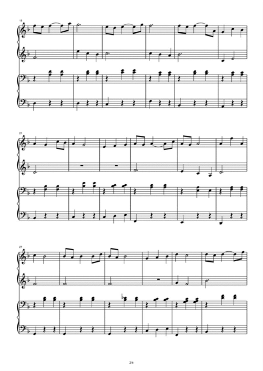 Cerf-Volant Cerf-Volant 1 Piano, 4-Hands scores gallery preview page 2