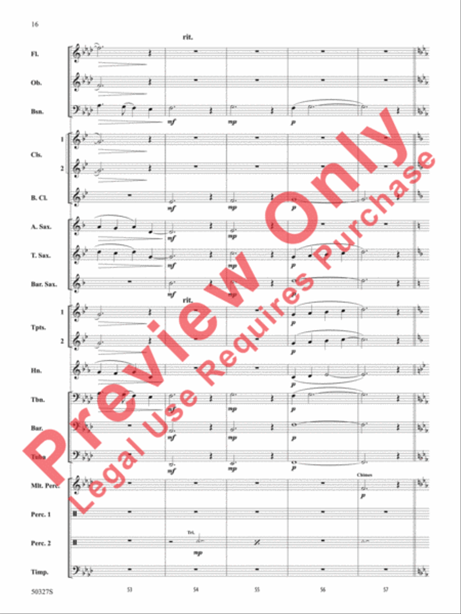 Reflections and Furies Concert Band scores gallery preview page 17