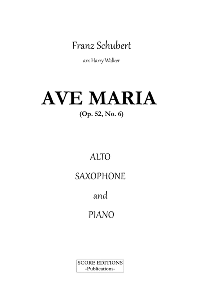 Schubert: Ave Maria (for Alto Saxophone and Piano) image number null