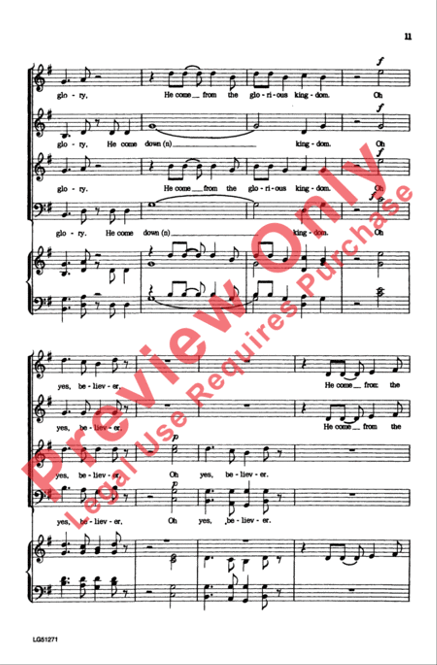The Virgin Mary Had a Baby Boy 4-Part scores gallery preview page 11