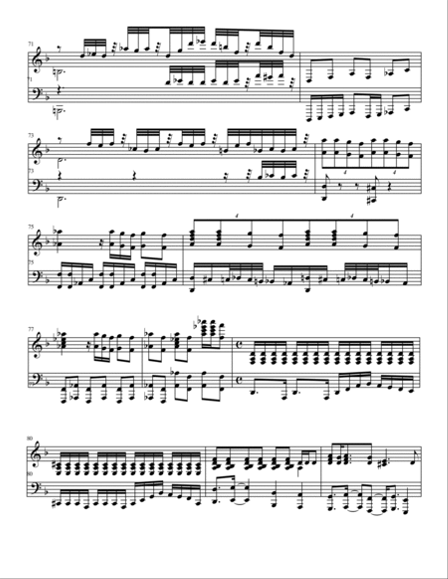 A Little Piece Of Heaven Piano Solo scores gallery preview page 6