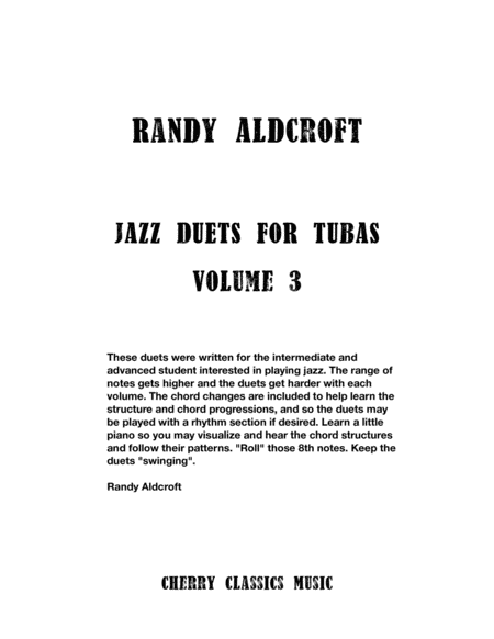 Jazz Duets for Tubas, Volume 3