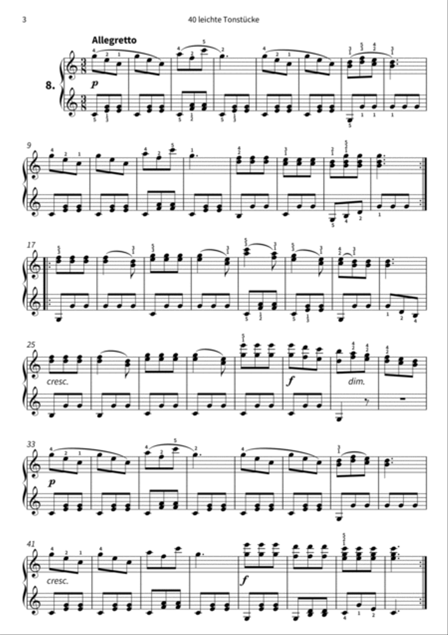 40 leichte Tonstucke 40 leichte Tonstucke Piano scores gallery preview page 5
