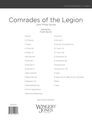 Comrades Of The Legion - Full Score