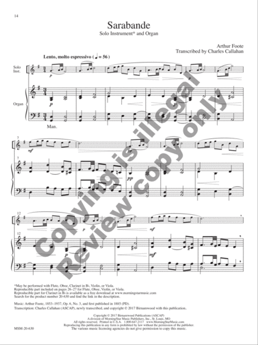 Lift Up Your Hearts: 5 Pieces for Solo Instrument and Organ image number null
