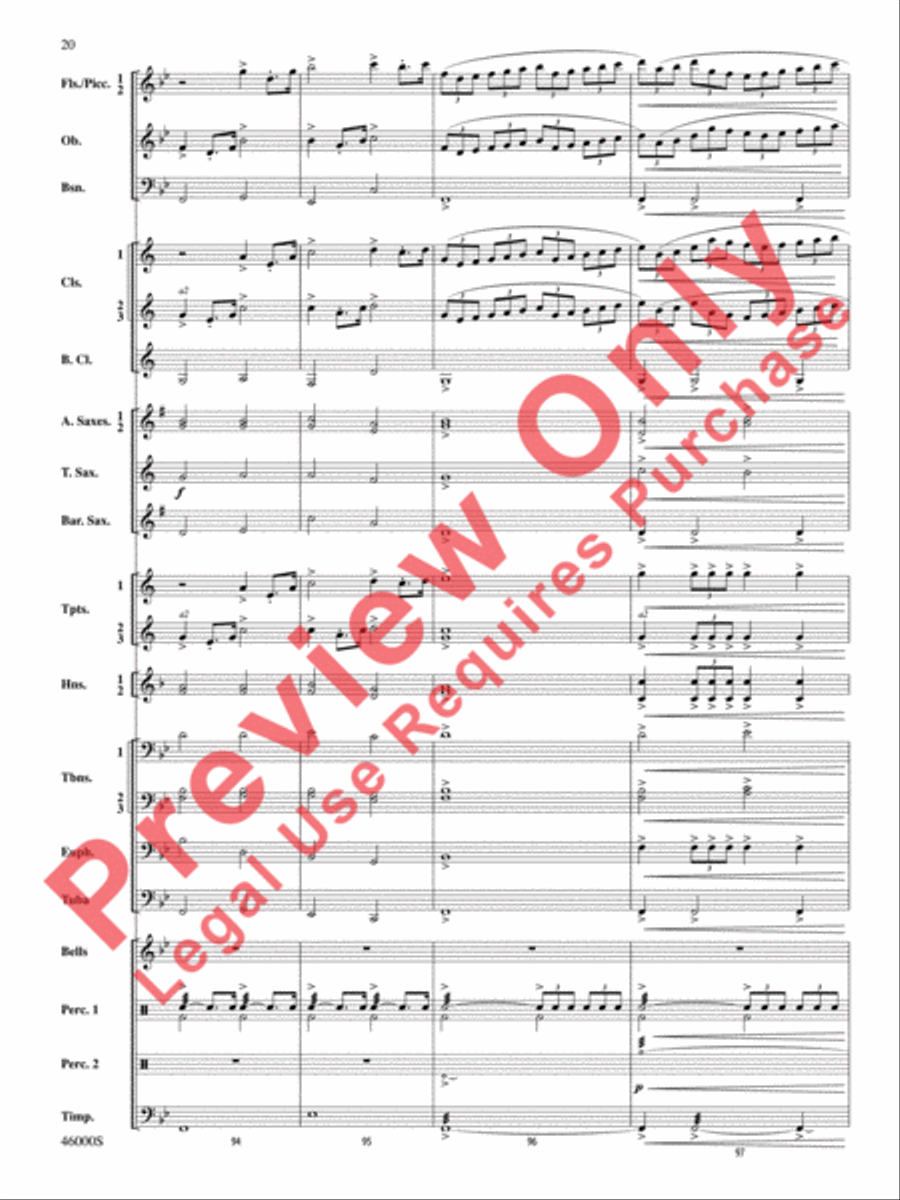 Der Lehrmeister Der Lehrmeister Concert Band scores gallery preview page 21