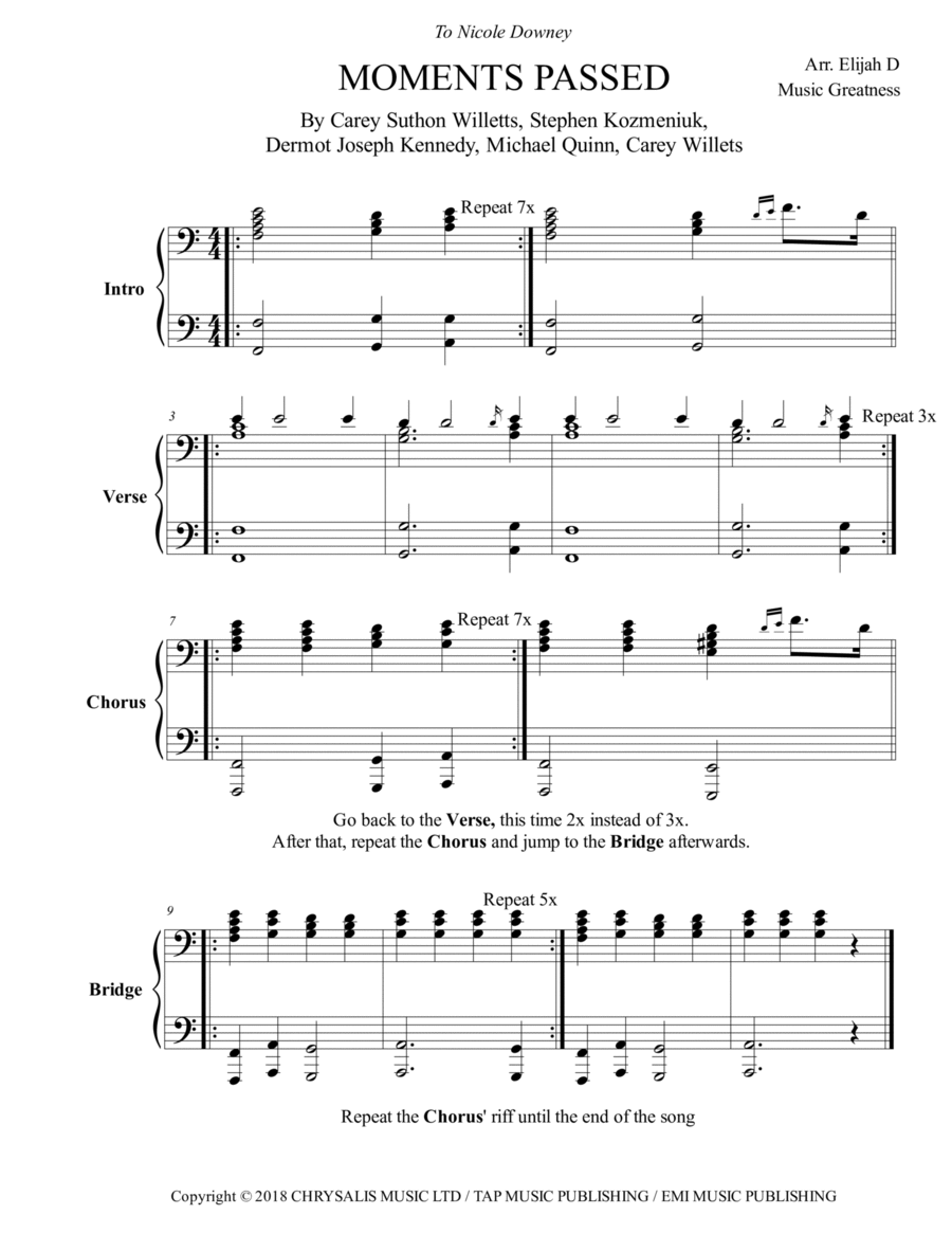Moments Passed Small Ensemble scores gallery preview page 1