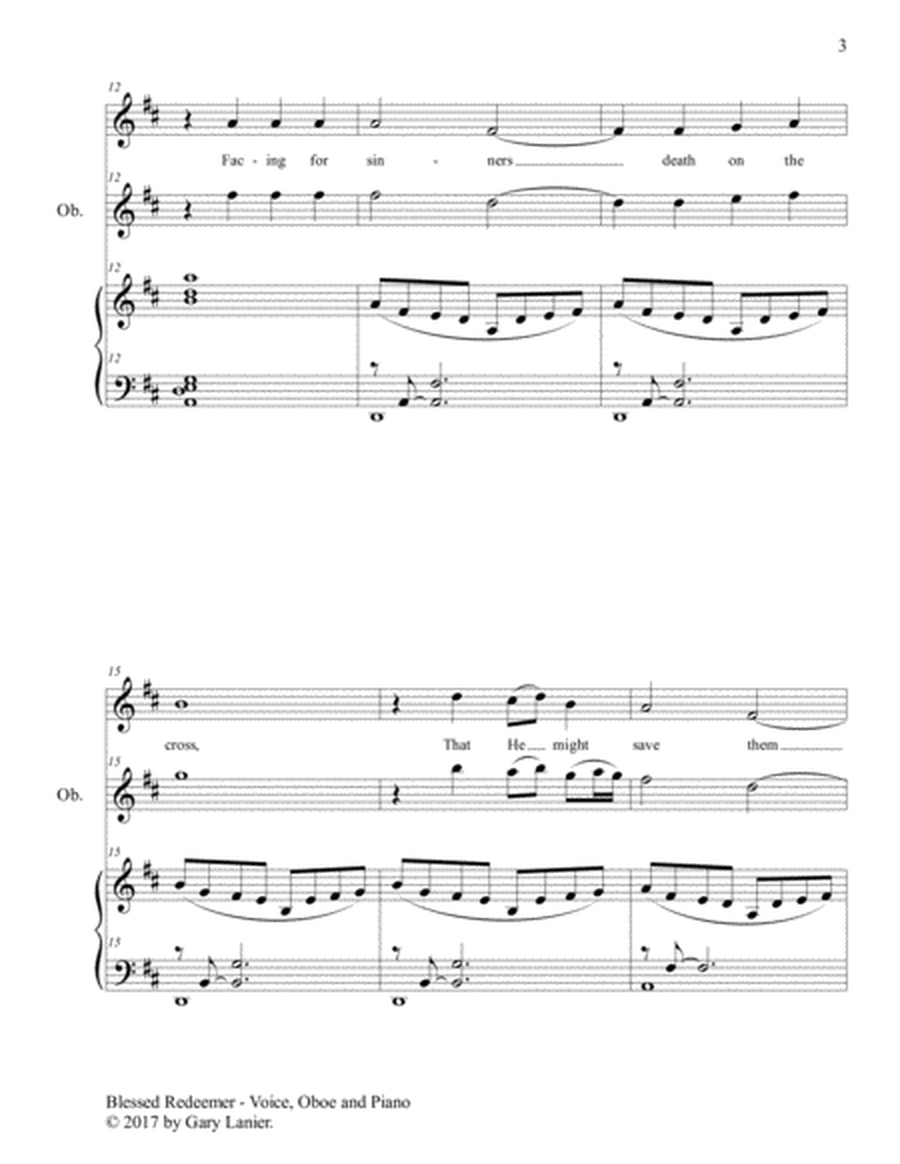 BLESSED REDEEMER(Voice, Oboe & Piano with Score/Parts) image number null