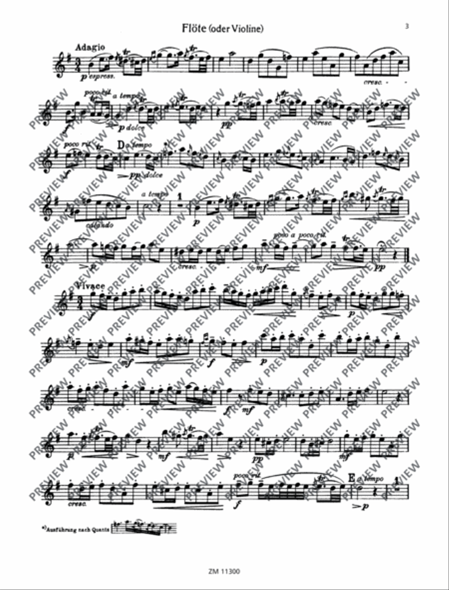 Sonata Flute scores gallery preview page 15
