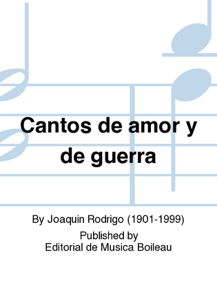 Book cover for Cantos de amor y de guerra