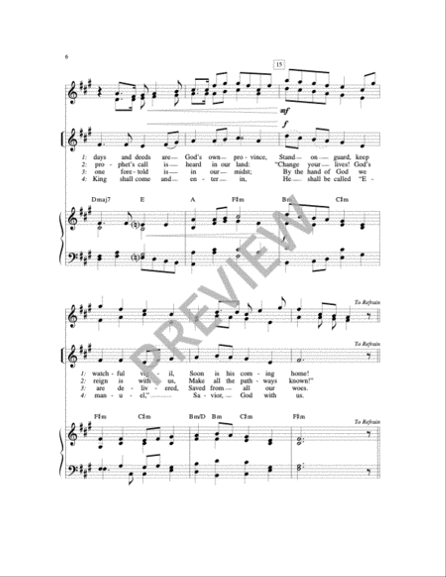 Maranatha Come Lord Jesus 4-Part scores gallery preview page 9
