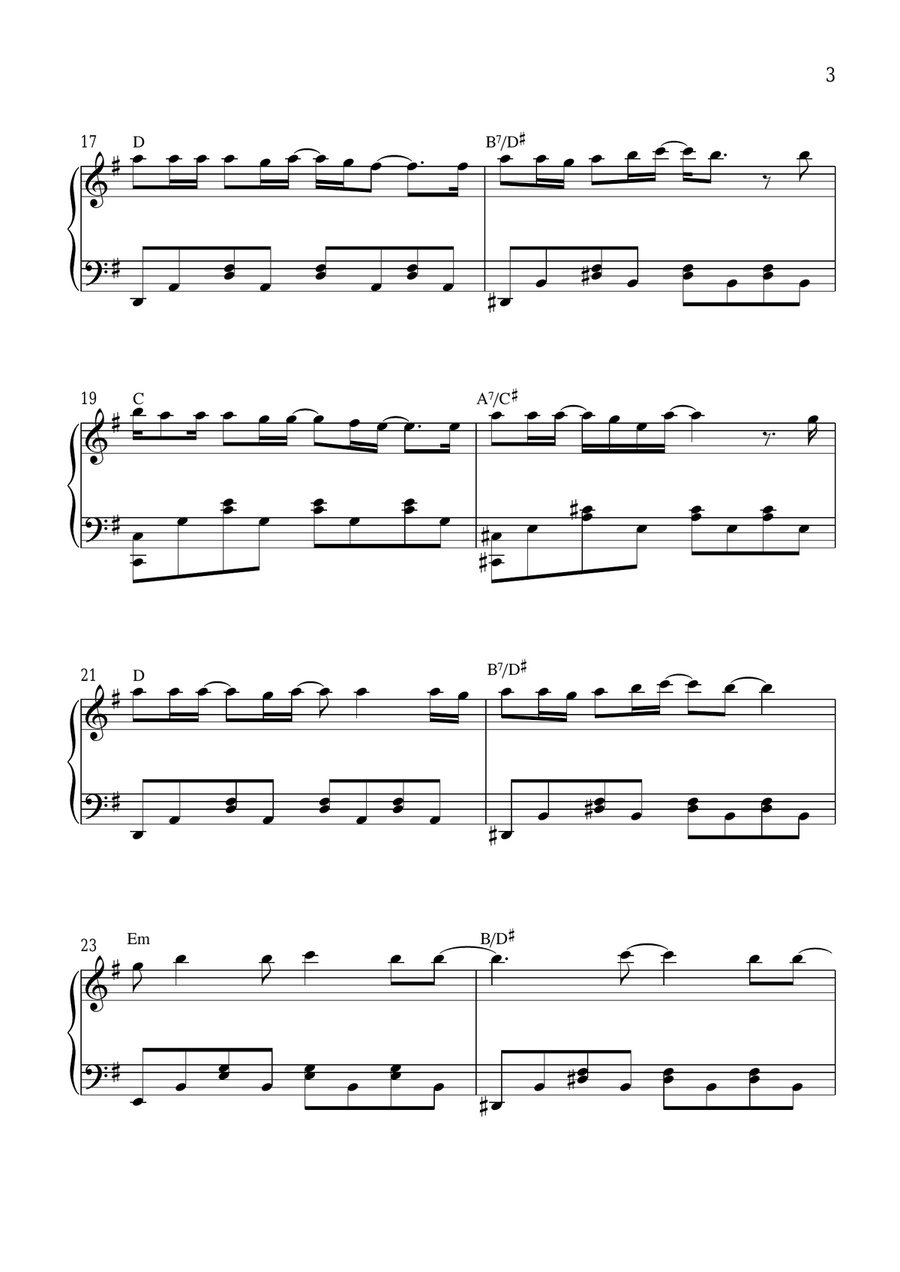 Hurt Piano Solo scores gallery preview page 3