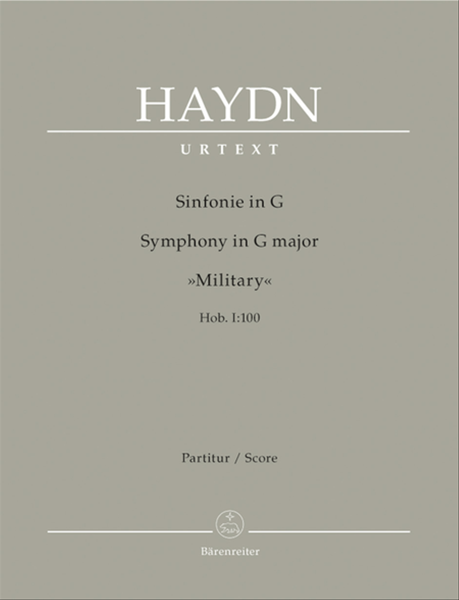 Symphony G major Hob. I:100 'Military' Orchestra scores gallery preview page 1