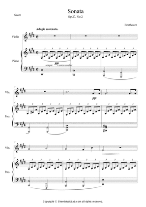 Book cover for Moonlight Sonata Op.27, No.2