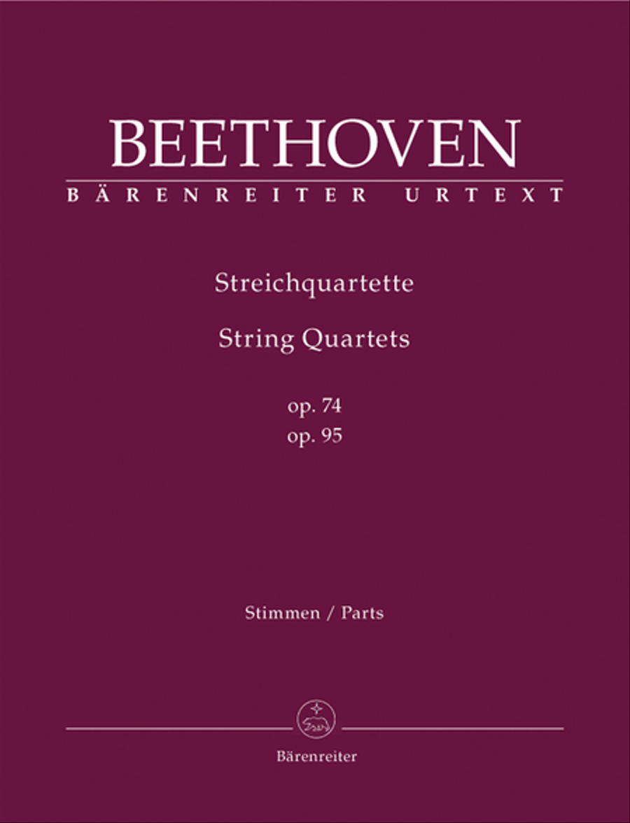 String Quartets op. 74, 95 String Quartet scores gallery preview page 1