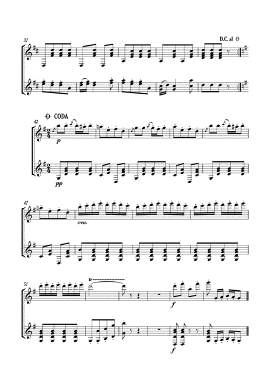 Annen-Polka Annen-Polka Classical Guitar scores gallery preview page 4