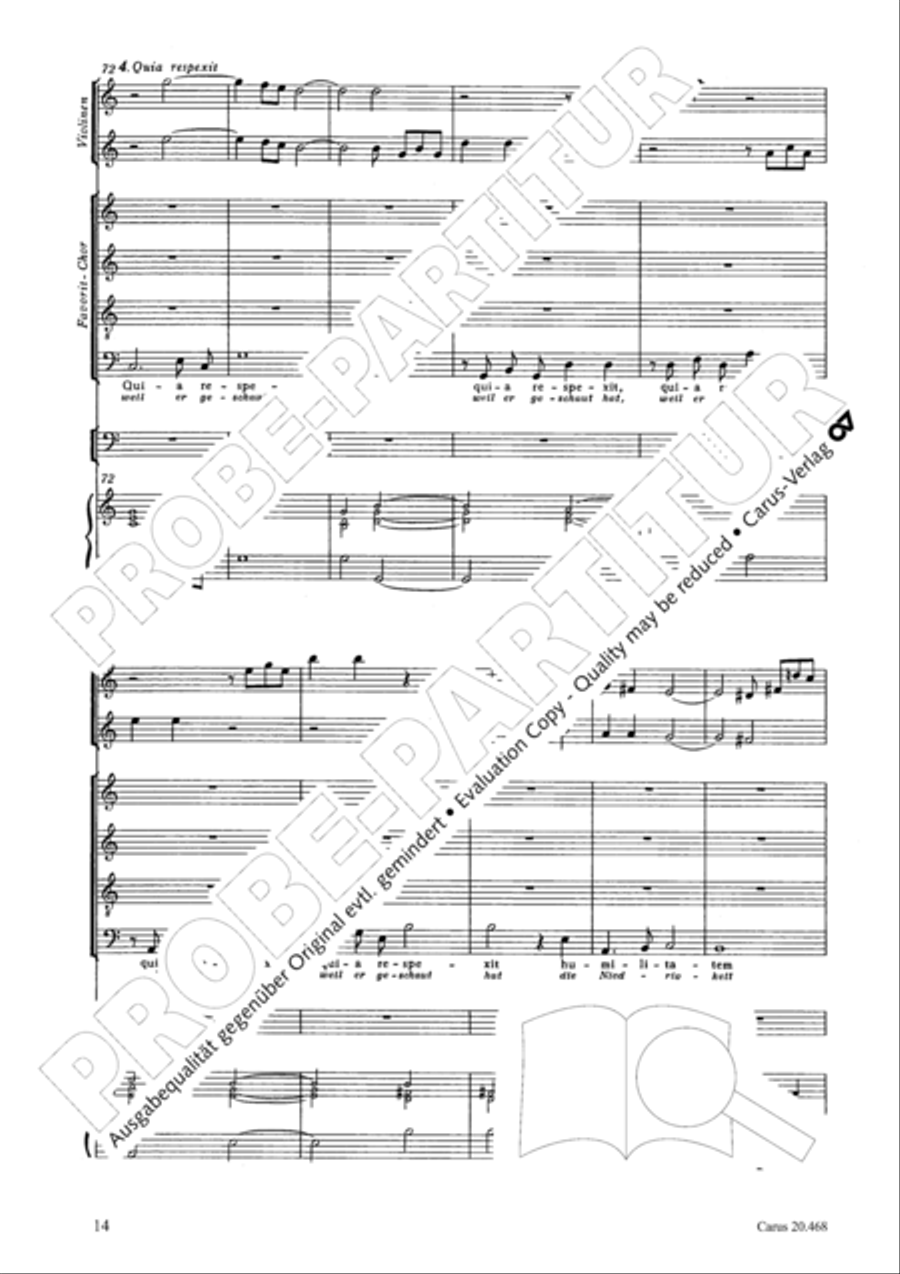 Uppsala-Magnificat 4-Part scores gallery preview page 15