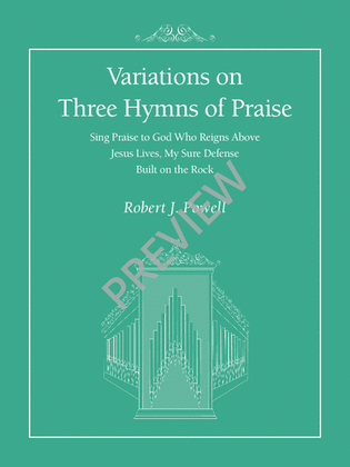 Book cover for Variations on Three Hymns of Praise