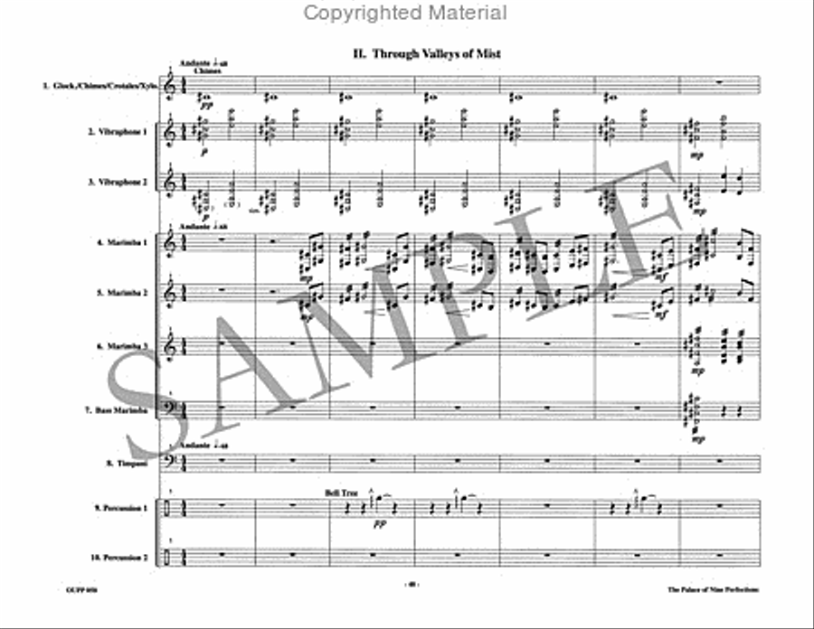 The Palace of Nine Perfections Percussion Ensemble scores gallery preview page 10
