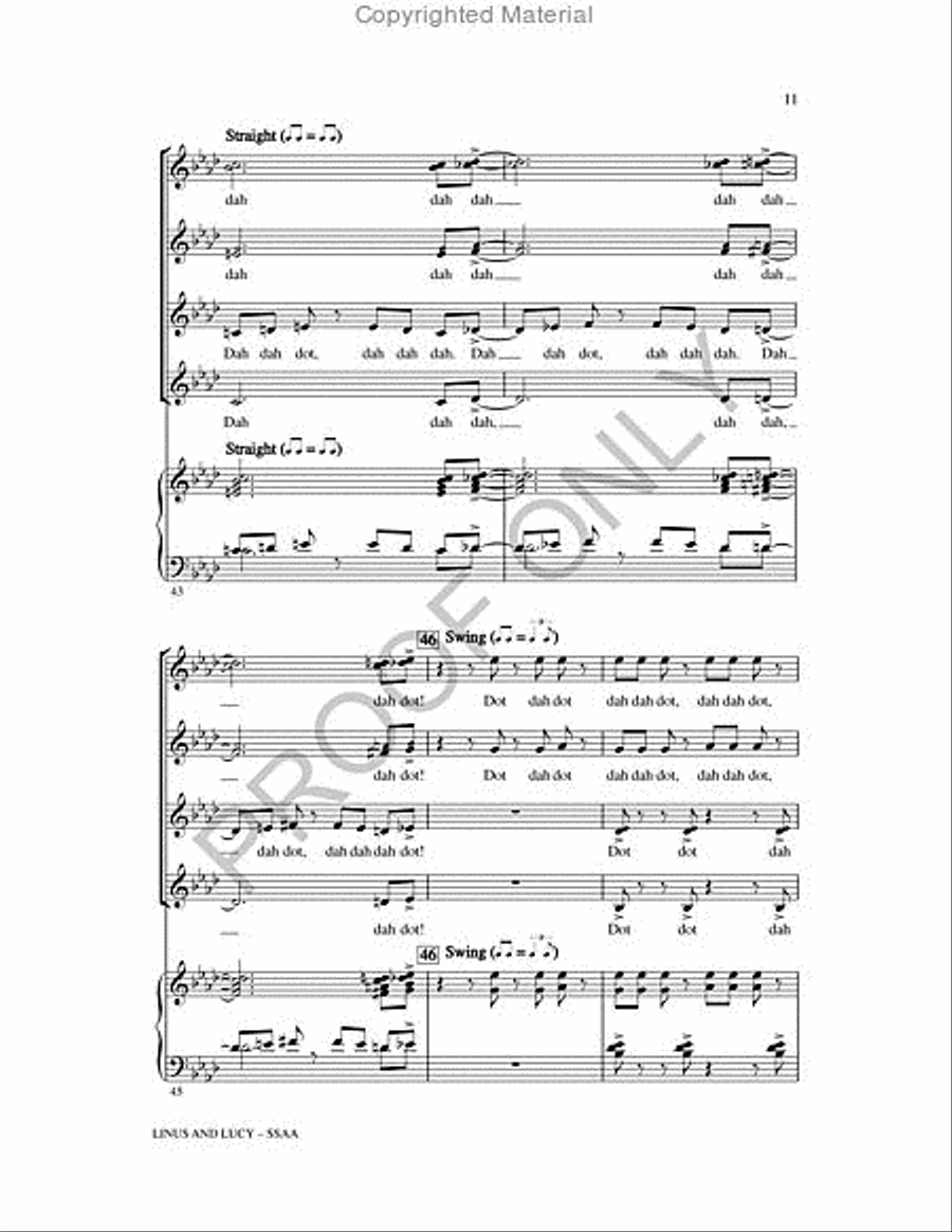 Linus and Lucy Linus and Lucy SSAA scores gallery preview page 10