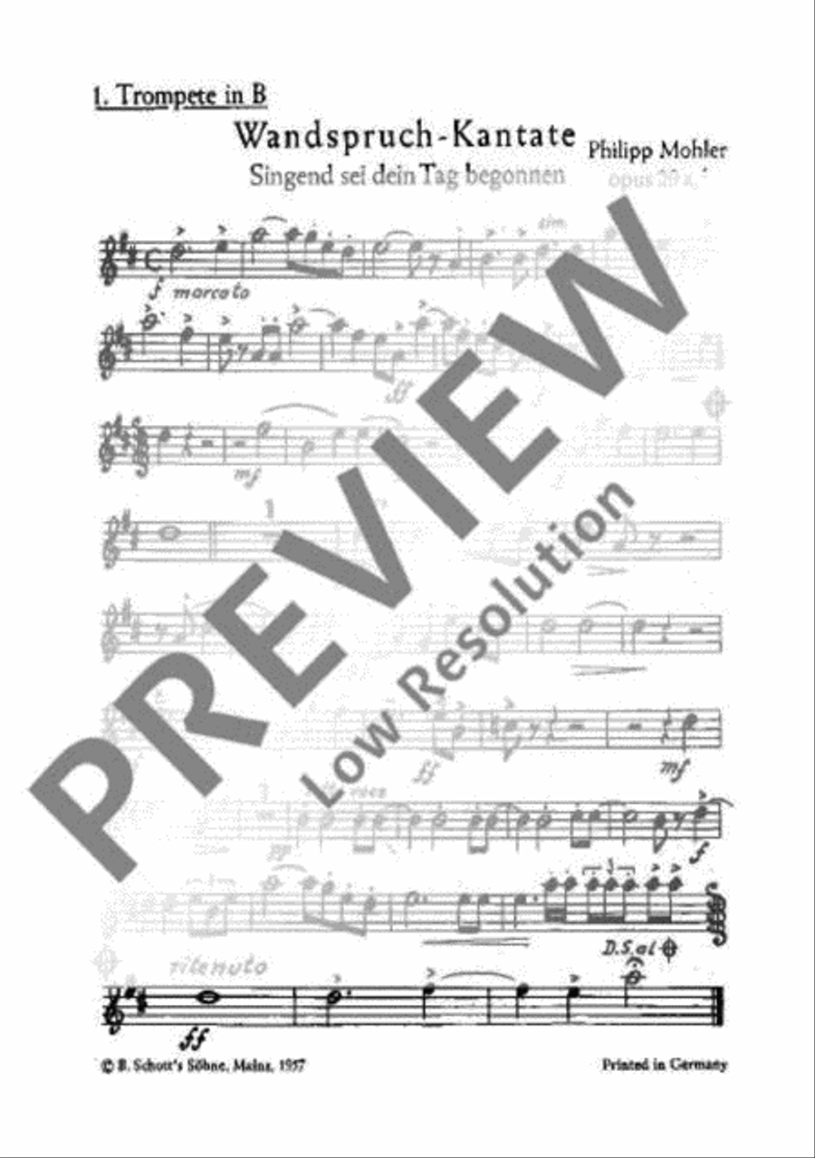 Wandspruch-Kantate TTBB scores gallery preview page 14