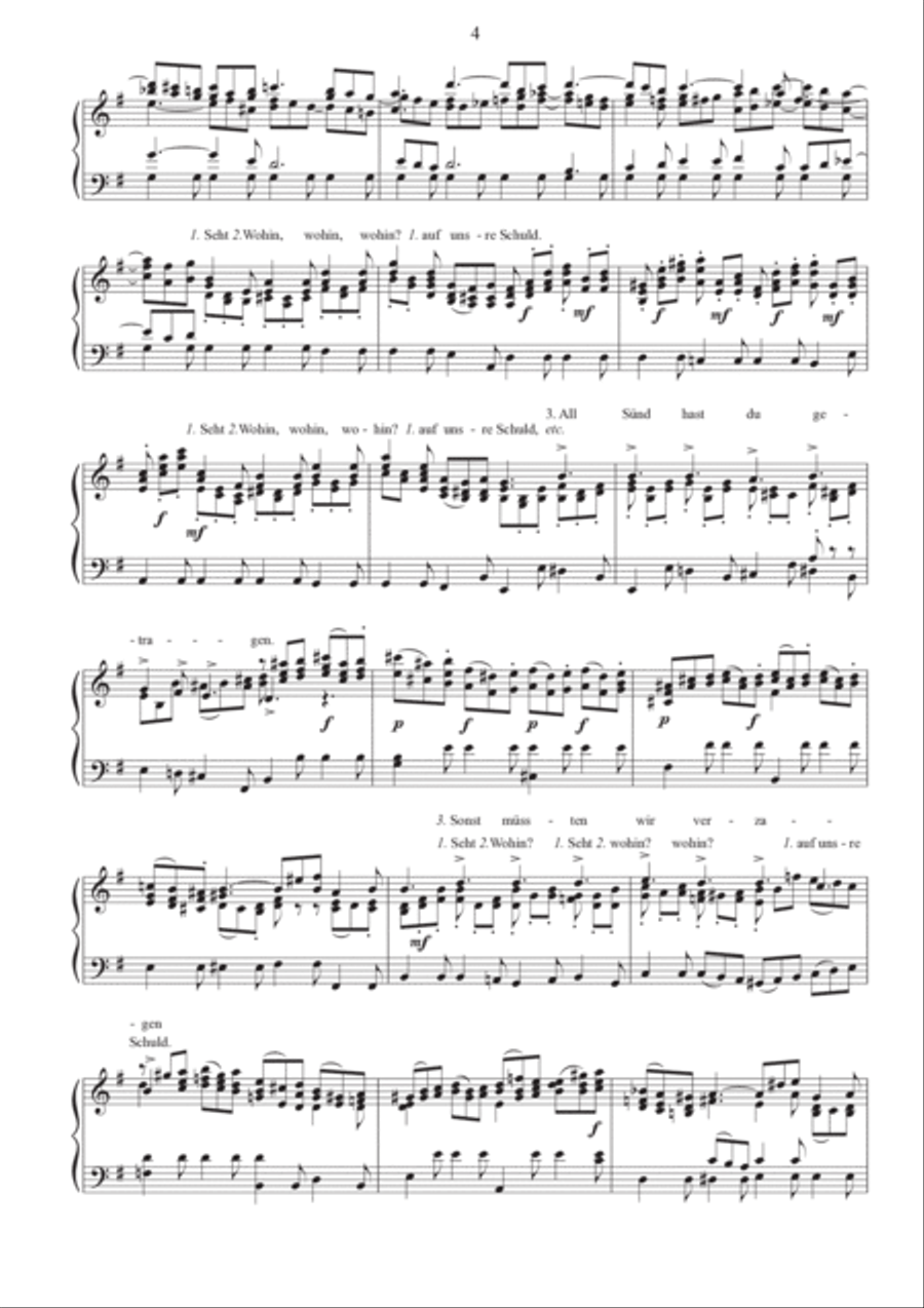 St. Matthew Passion - Excerpts transcribed for piano Piano, Vocal, Guitar scores gallery preview page 6