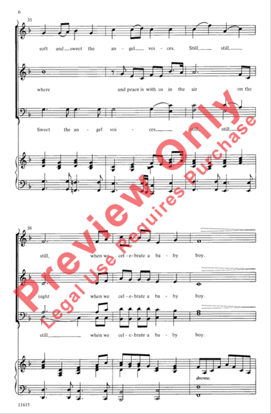 Still a Bach Christmas 4-Part scores gallery preview page 6