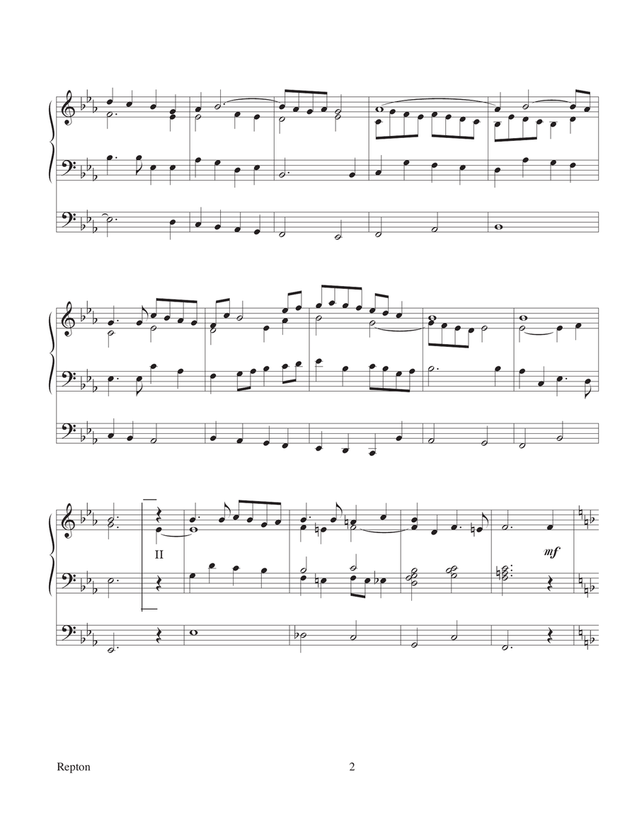 Repton Repton Organ Solo scores gallery preview page 2
