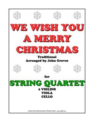 Book cover for We Wish You A Merry Christmas - String Quartet