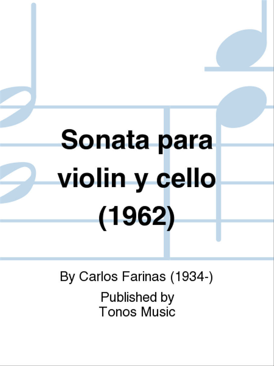 Sonata para violin y cello (1962) Cello scores gallery preview page 1
