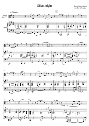Silent night EASY (viola & piano)
