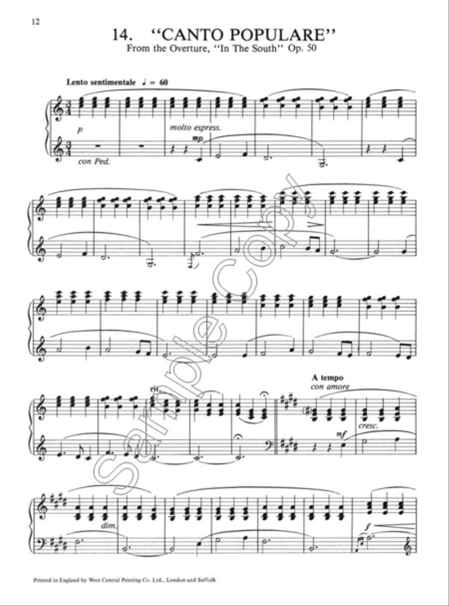 Elgar - Book 1 - Silhouette Series Piano Solo scores gallery preview page 4