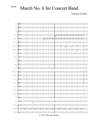 March No. 6 for Concert Band